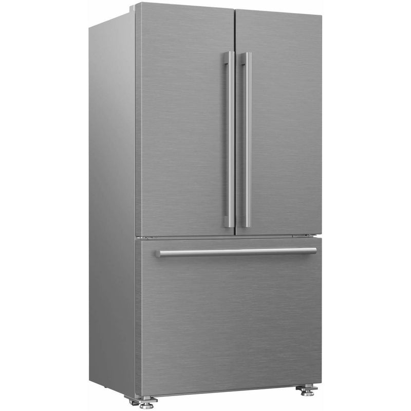 Blomberg 36-inch, 18.7 cu. ft. French 3-Door Refrigerator with Ice and Water BRFD 2230 SS IMAGE 2