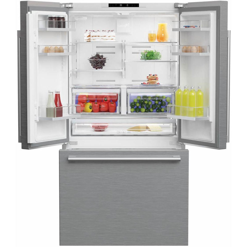 Blomberg 36-inch, 18.7 cu. ft. French 3-Door Refrigerator with Ice and Water BRFD 2230 SS IMAGE 3