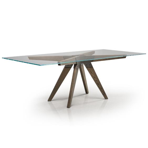 Trica Furniture Soul Dining Table with Glass Top Soul 36" x 72" Dining Table IMAGE 2