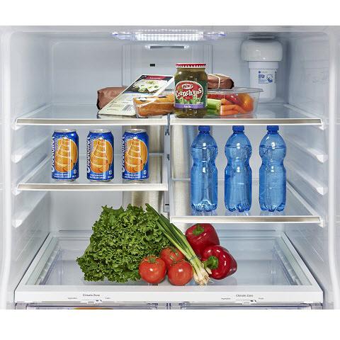 GE Profile 30-inch, 20.8 cu. ft. French 3-Door Refrigerator with APF Technology PNE21NGLKWW IMAGE 3