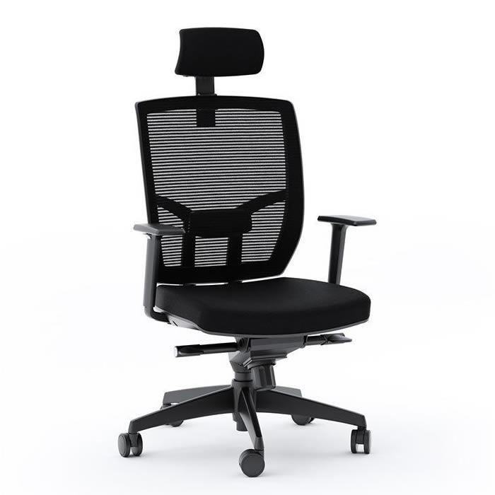 BDI Office Chairs Office Chairs TC-223 223-DHF Task Chair - Black Fabric IMAGE 3