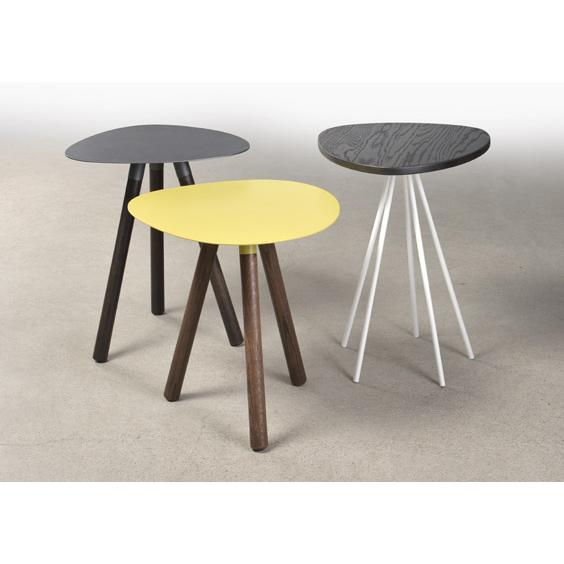 Trica Furniture Cloud Accent Table Cloud 22" 3-Leg Accent Table - Pear Metal/Vintage Oak IMAGE 2