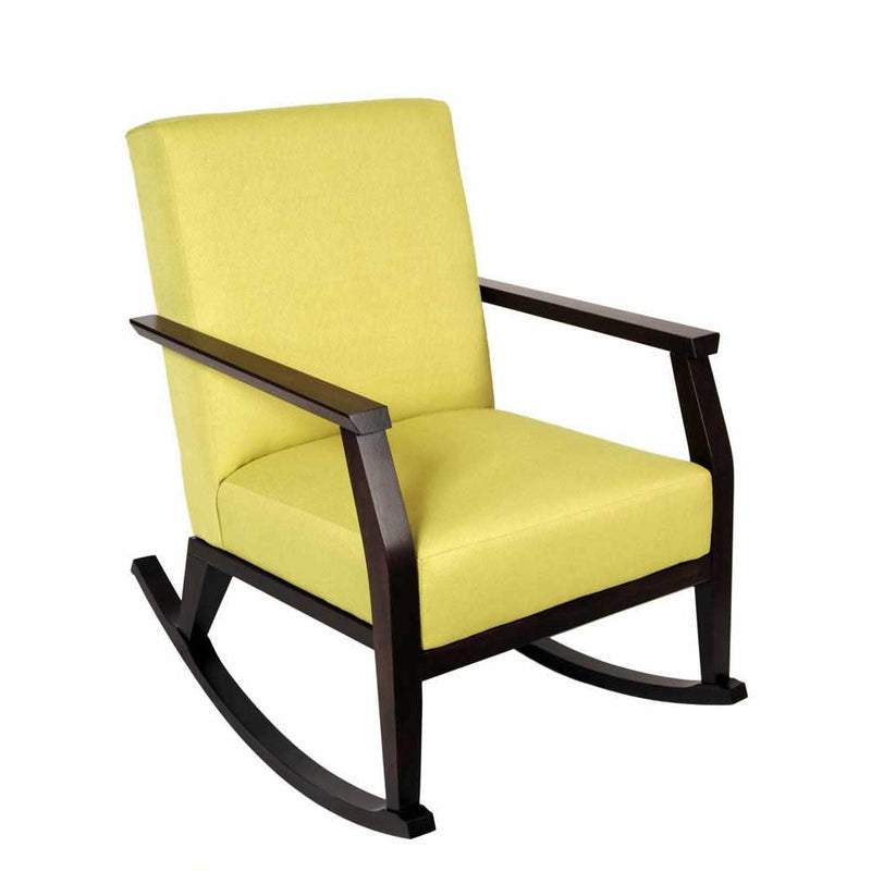 Ateliers St-Jean Lily Rocking Fabric Chair Lily Rocking Chair - Yellow IMAGE 1