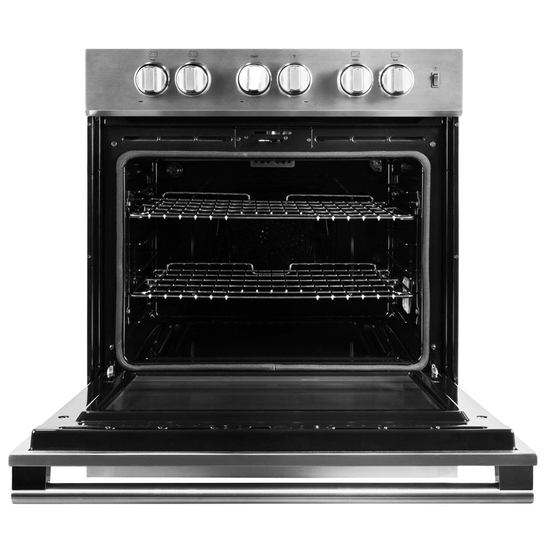 Blomberg 30-inch Freestanding Electric Range with Convection Technology BERU30422CSS IMAGE 2