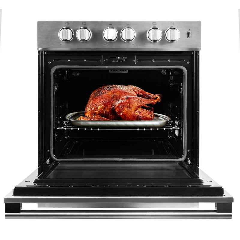 Blomberg 30-inch Freestanding Electric Range with Convection Technology BERU30422CSS IMAGE 3