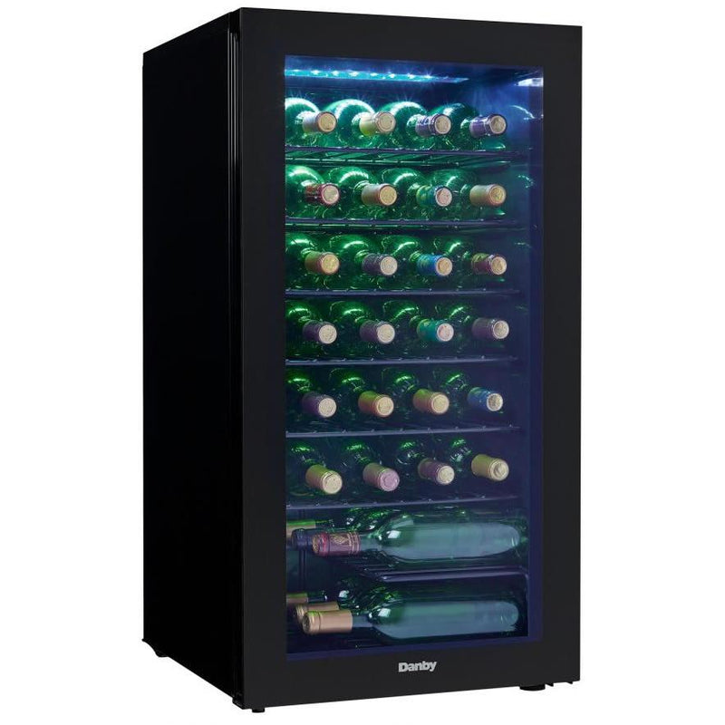 Danby 36-Bottle Freestanding Wine Cooler with LED Lighting DWC036A2BDB-6 IMAGE 4
