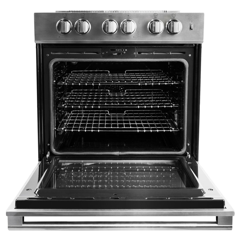 Blomberg 30-inch Slide-in Electric Induction Range with Convection Technology BIR34452CSS IMAGE 2
