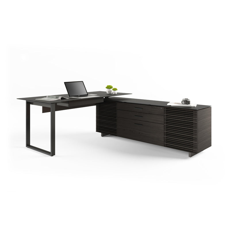 BDI Office Desks L-Shaped Desks BDICORR6531CHAR IMAGE 2