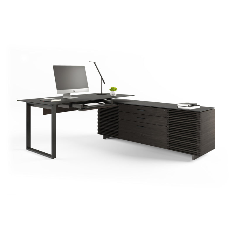 BDI Office Desks L-Shaped Desks BDICORR6531CHAR IMAGE 3