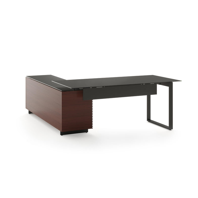 BDI Office Desks L-Shaped Desks BDICORR6531CHOC IMAGE 2