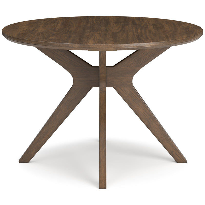 Signature Design by Ashley Round Lyncott Dining Table with Pedestal Base D615-15 IMAGE 2