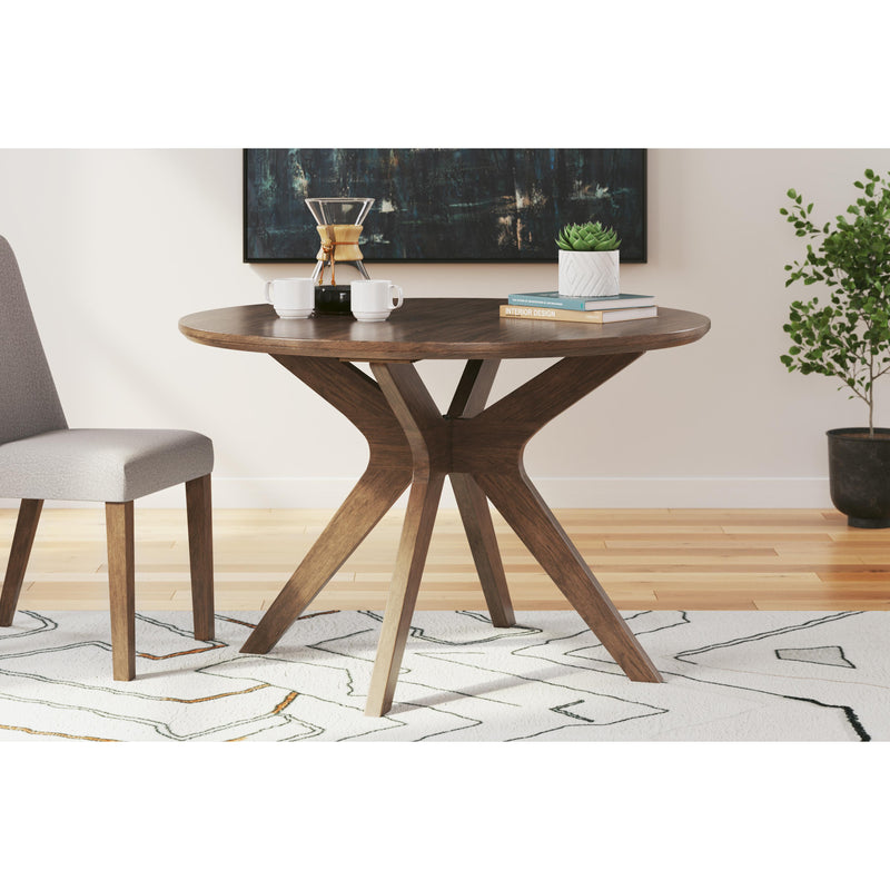 Signature Design by Ashley Round Lyncott Dining Table with Pedestal Base D615-15 IMAGE 4