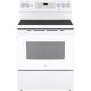 GE 30-inch Freestanding Electric Range with Convection Technology JCB840DVWW IMAGE 1