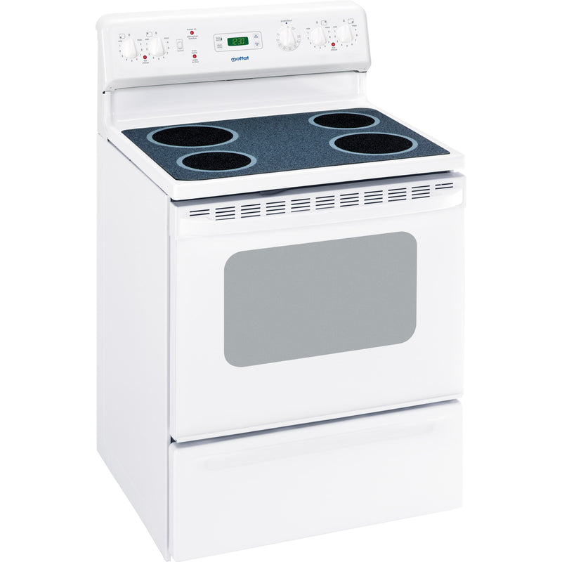 Moffat 30-inch Freestanding Electric Range MCBS585DRWW IMAGE 1