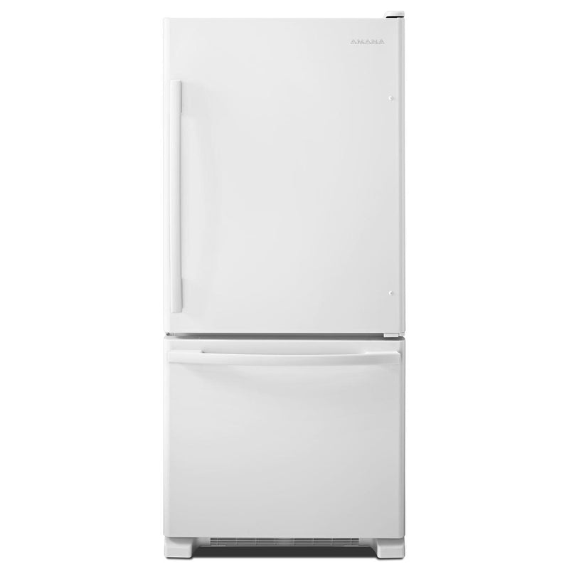 Amana 30-inch, 18 cu. ft. Bottom Mount Freezer Refrigerator ABB1924BRW IMAGE 1