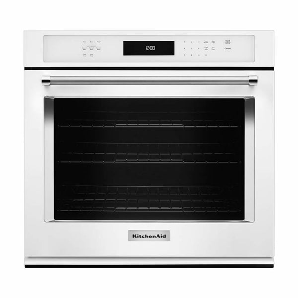  KitchenAid 30-inch, 5 cu. ft. Built-in Single Wall Oven with Convection KOSE500EWH IMAGE 1