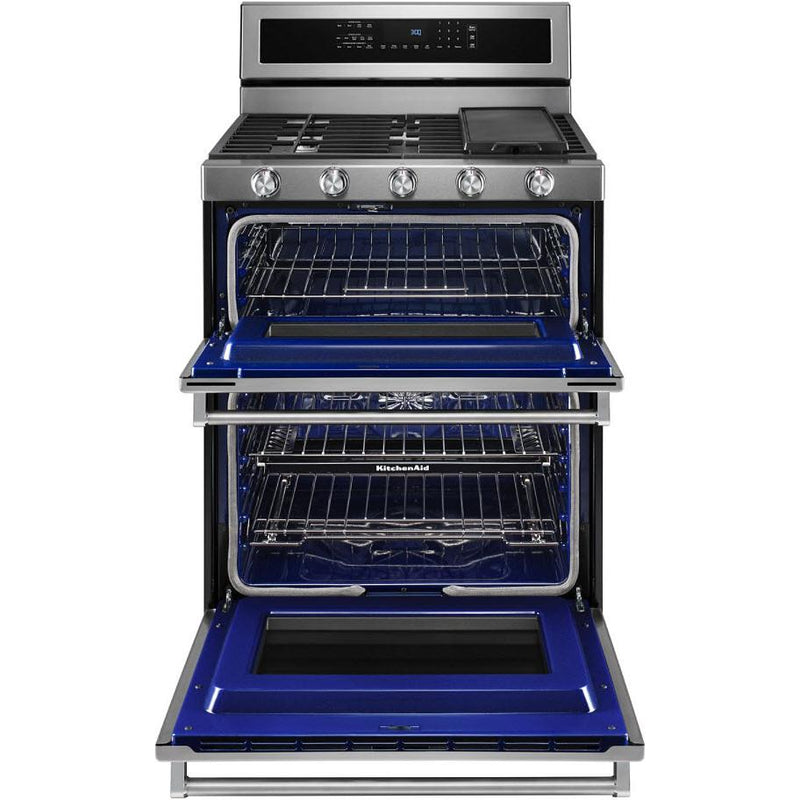 KitchenAid 30-inch Freestanding Dual-Fuel Range KFDD500ESS IMAGE 2