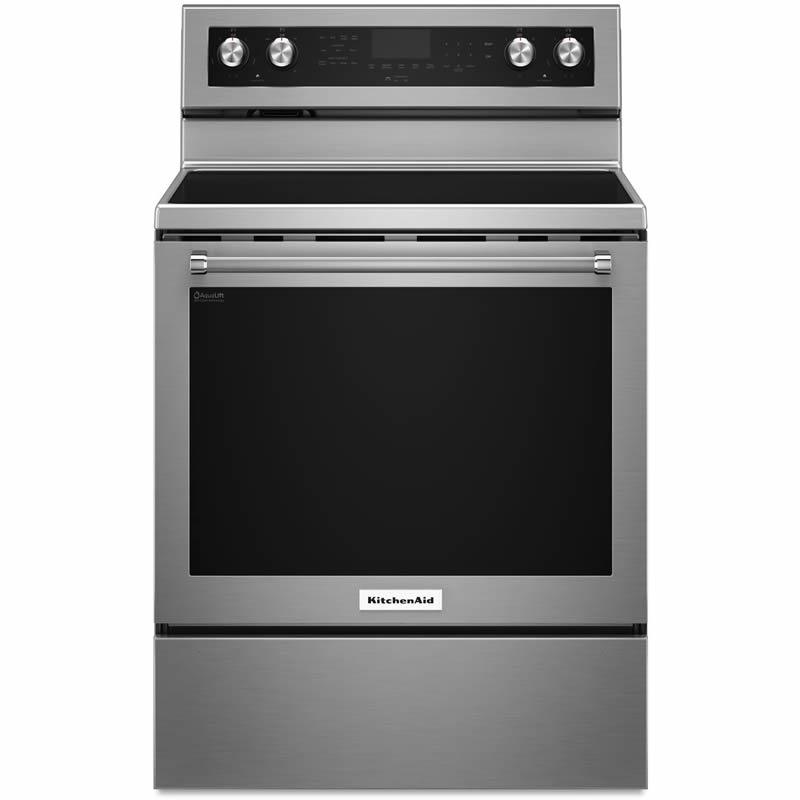 KitchenAid 30-inch Freestanding Electric Range YKFEG510ESS IMAGE 1