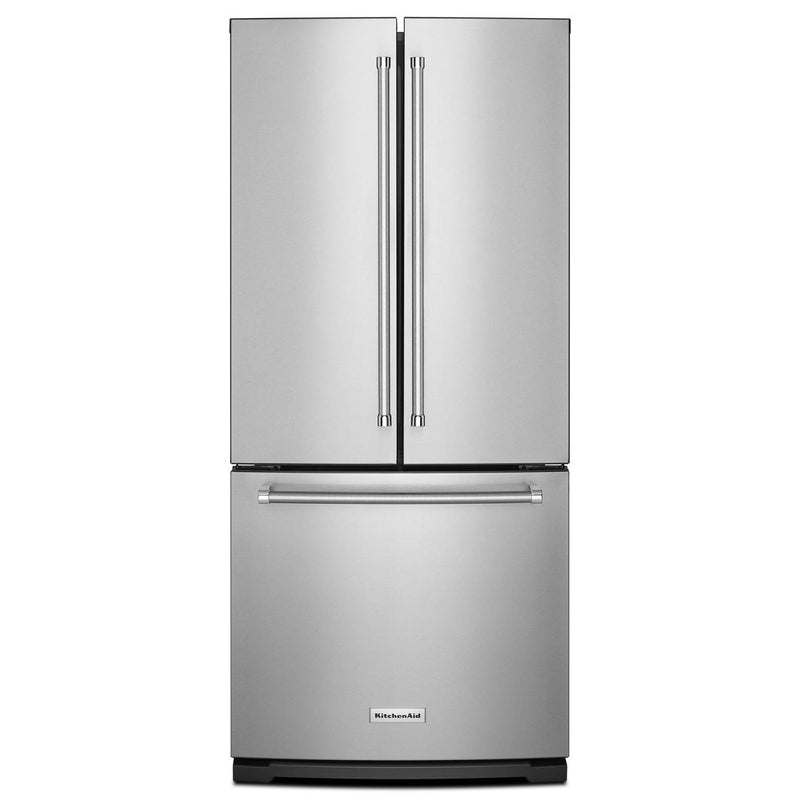 KitchenAid 30-inch, 19.7 cu. ft. French 3-Door Refrigerator with Ice and Water Dispensing System KRFF300ESS IMAGE 1