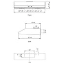  Zephyr 30-inch Cyclone Under-Cabinet Range Hood AK6500BW IMAGE 2