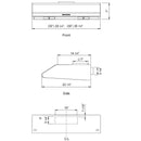  Zephyr 30-inch Hurricane Under-Cabinet Range Hood AK2500BS IMAGE 2