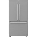  Blomberg 36-inch, 18.7 cu. ft. French 3-Door Refrigerator with Ice and Water BRFD 2230 SS IMAGE 1