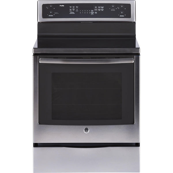 GE Profile 30-inch Freestanding Electric Range PCB915SKSS IMAGE 1