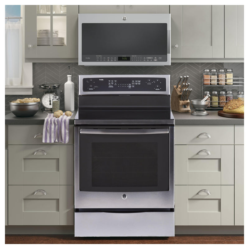 GE Profile 30-inch Freestanding Electric Range PCB915SKSS IMAGE 8
