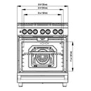  Blomberg 30-inch Freestanding Dual-Fuel Range BDFP 34550 CSS IMAGE 3