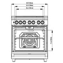  Blomberg 30-inch Freestanding Induction Range BIRP 34450 CSS IMAGE 2