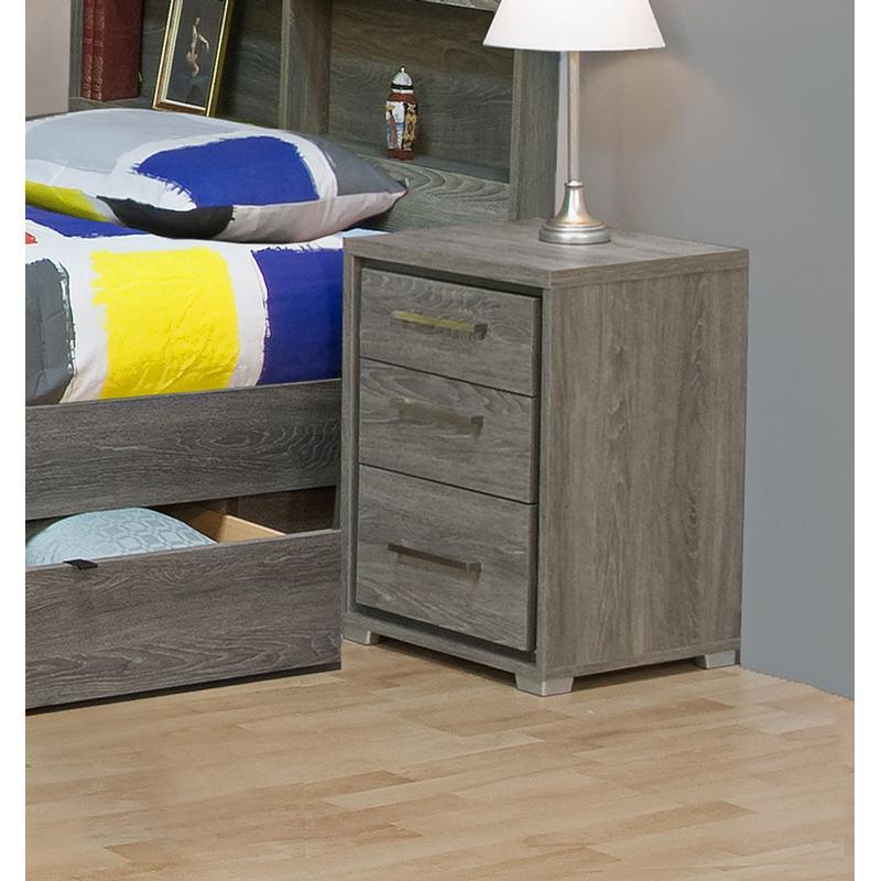 Concordia Furniture Barn Wood 3-Drawer Nightstand 12040-16 IMAGE 1