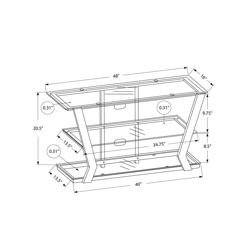 Monarch TV Stand with Cable Management I 2588 IMAGE 5