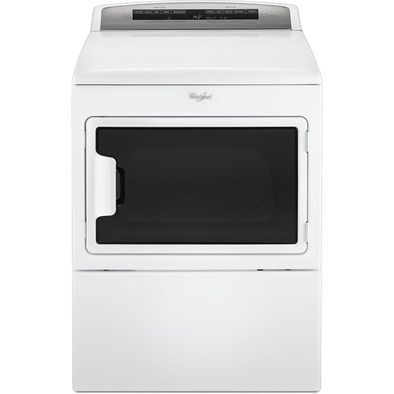 Whirlpool 7.4 cu.ft. Electric Dryer with AccuDry™ Sensor Drying Technology YWED7500GW IMAGE 1