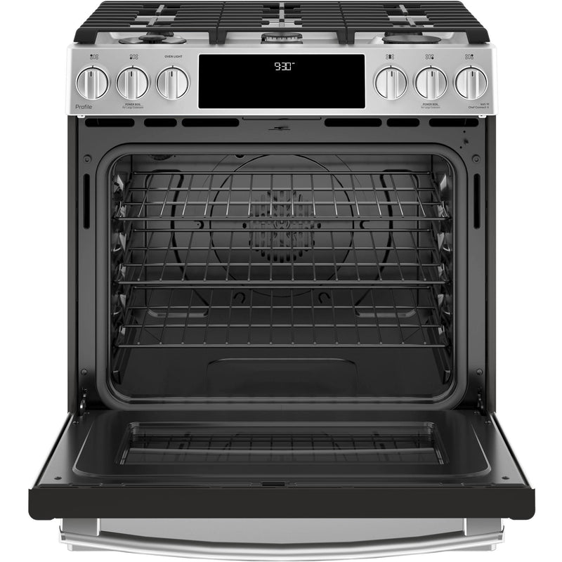 GE Profile 30-inch Slide-In Dual-Fuel Range PC2S930SELSS IMAGE 3