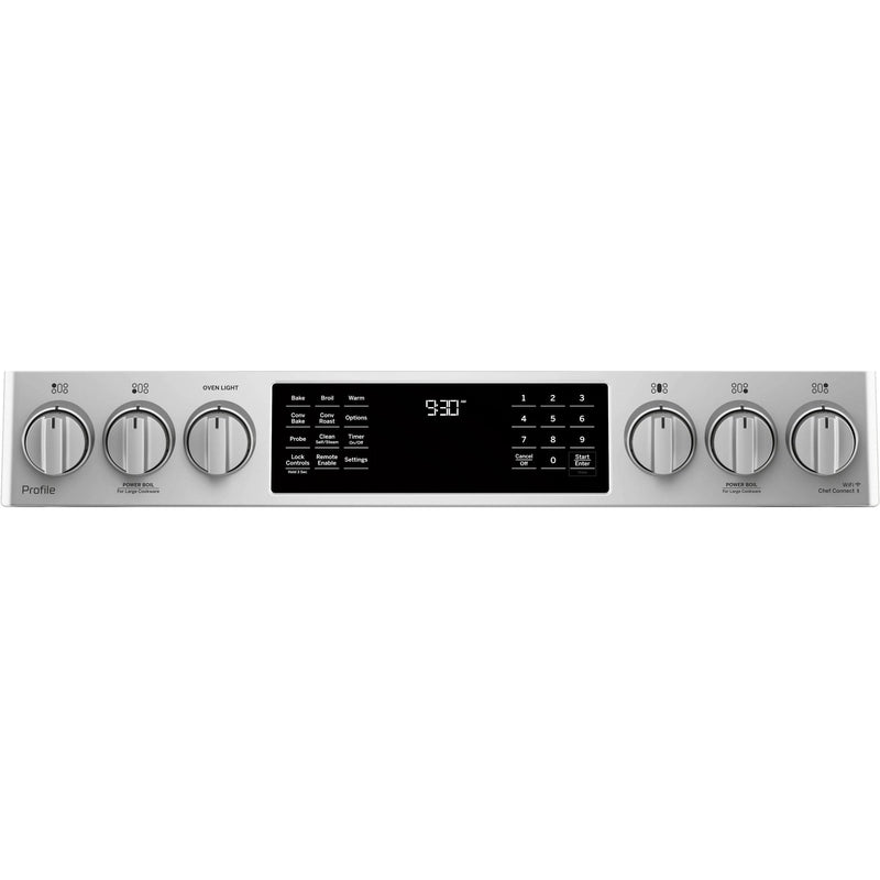 GE Profile 30-inch Slide-In Dual-Fuel Range PC2S930SELSS IMAGE 4