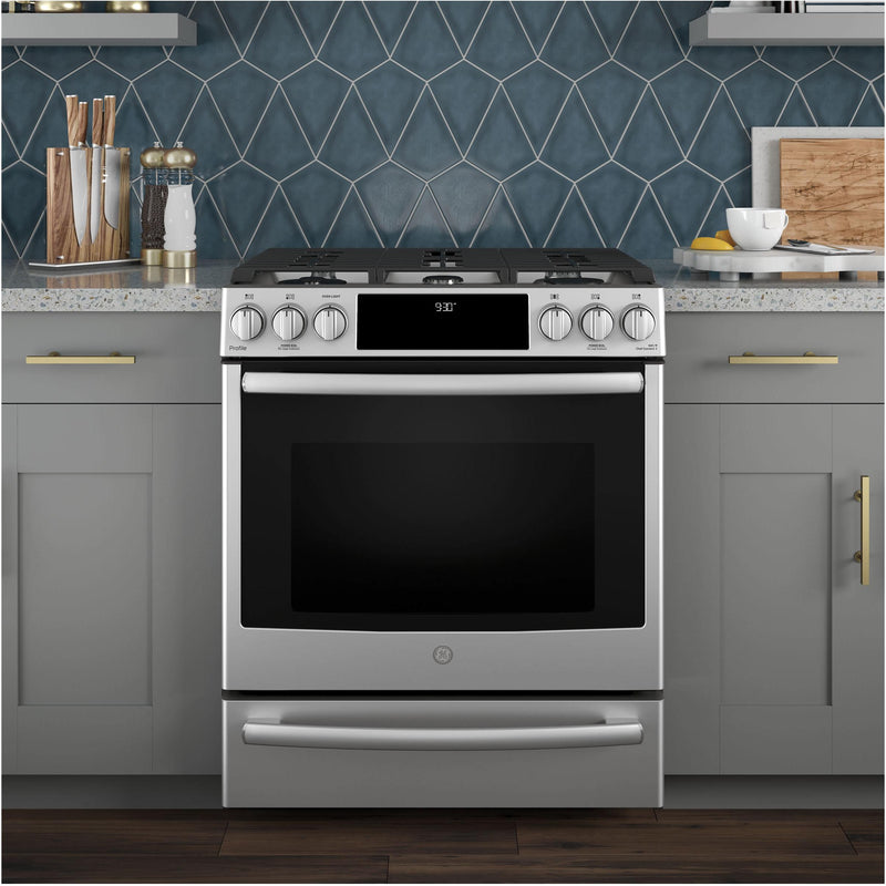 GE Profile 30-inch Slide-In Dual-Fuel Range PC2S930SELSS IMAGE 6