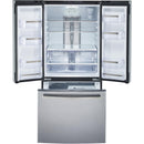  GE Profile 30-inch, 20.8 cu. ft. French 3-Door Refrigerator PNE21NSLKSS IMAGE 2