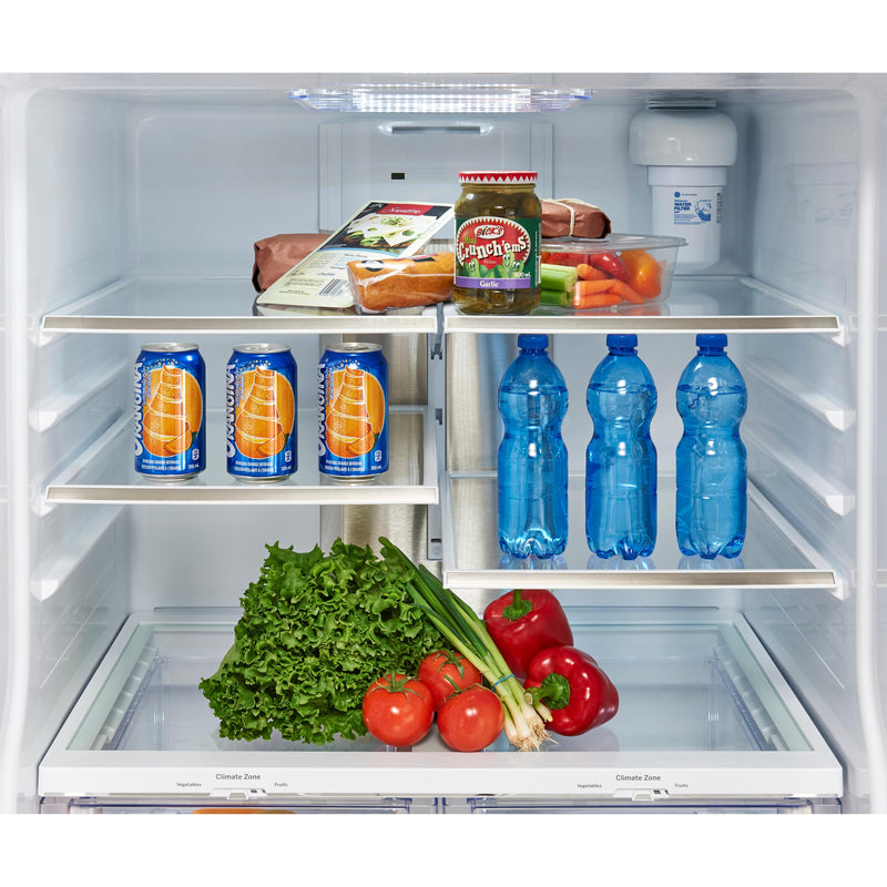  GE Profile 30-inch, 20.8 cu. ft. French 3-Door Refrigerator PNE21NSLKSS IMAGE 4