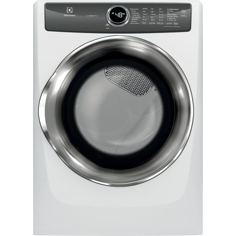  Electrolux 8.0 cu.ft. Front Load Electric Dryer with Perfect Steam™ EFMC527UIW IMAGE 1