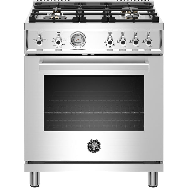 Bertazzoni 30-inch Freestanding Gas Range with Convection PROF304GASXT IMAGE 1