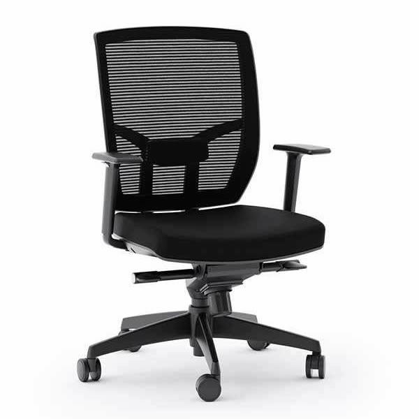 BDI Office Chairs Office Chairs TC-223 223-DHF Task Chair - Black Fabric IMAGE 1