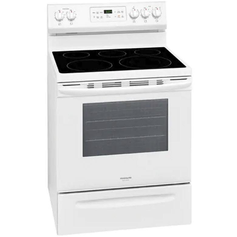 Frigidaire Gallery 30-inch Freestanding Electric Range with Steam Cleaning CGEF3036UW IMAGE 4