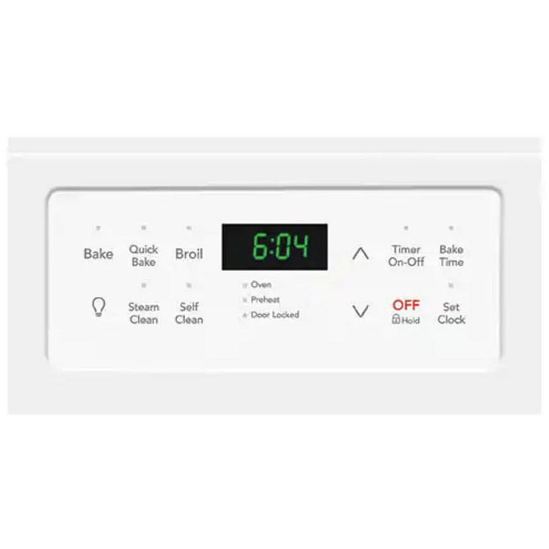 Frigidaire Gallery 30-inch Freestanding Electric Range with Steam Cleaning CGEF3036UW IMAGE 6