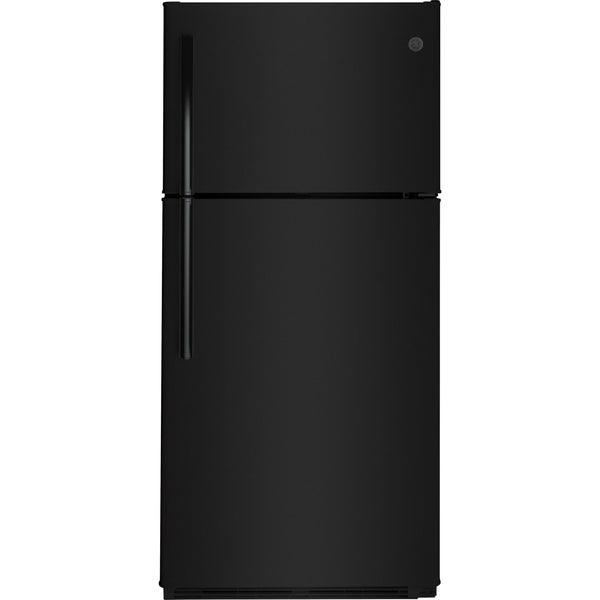 GE 30-inch 18 cu. ft. Top Freezer Refrigerator GTS18FTLKBB IMAGE 1