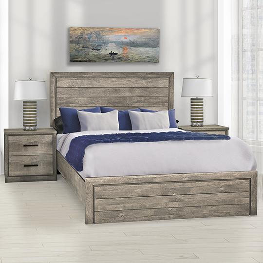 Concordia Furniture Toscan Grey 2-Drawer Nightstand 29048-16 IMAGE 1