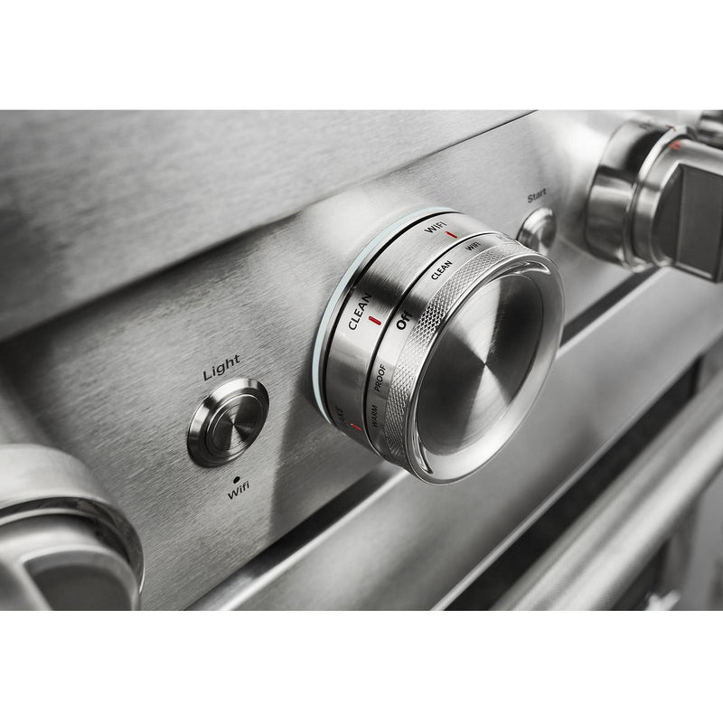 KitchenAid 36-inch Freestanding Dual Fuel Range with Even-Heat™ True Convection KFDC506JSS IMAGE 2