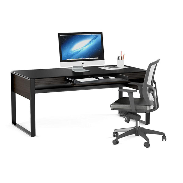 BDI Corridor 6521 Desk - Charcoal Stained Ash IMAGE 1
