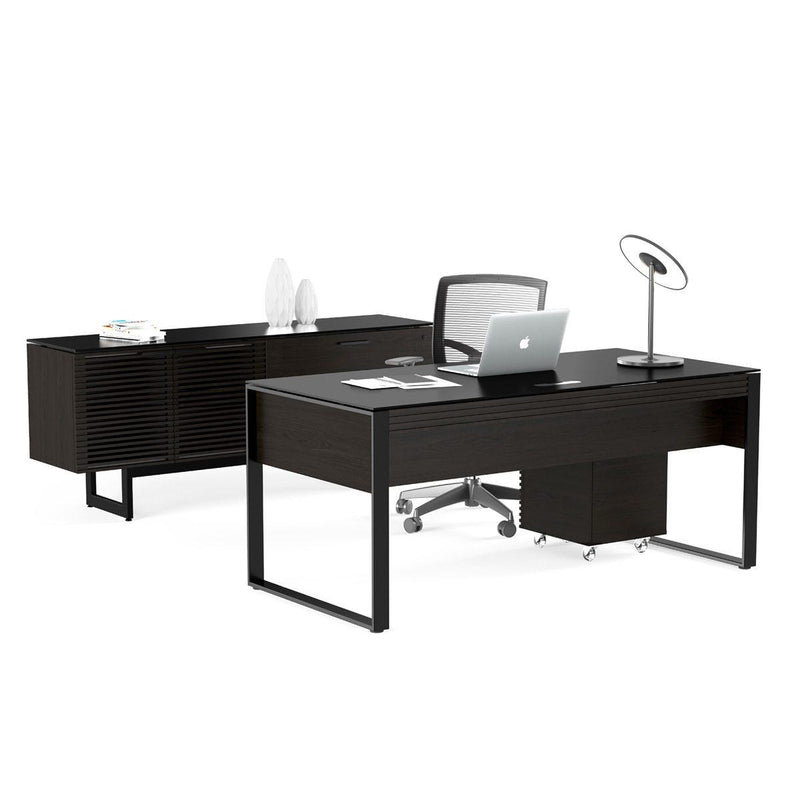 BDI Corridor 6521 Desk - Charcoal Stained Ash IMAGE 4