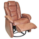 PEL International Neo 55 Swivel Glider Fabric and Leather Look Recliner 215455 IMAGE 1
