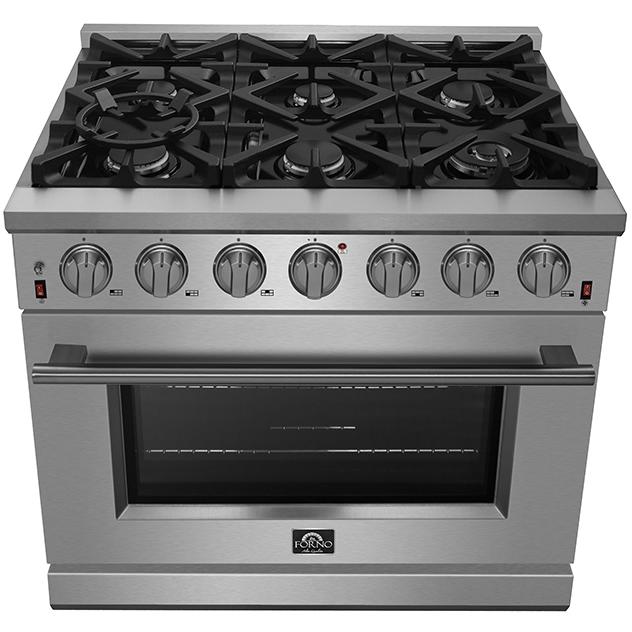 Forno 36-inch Freestanding Gas Range with 6 Burners FFSGS6239-36 IMAGE 3